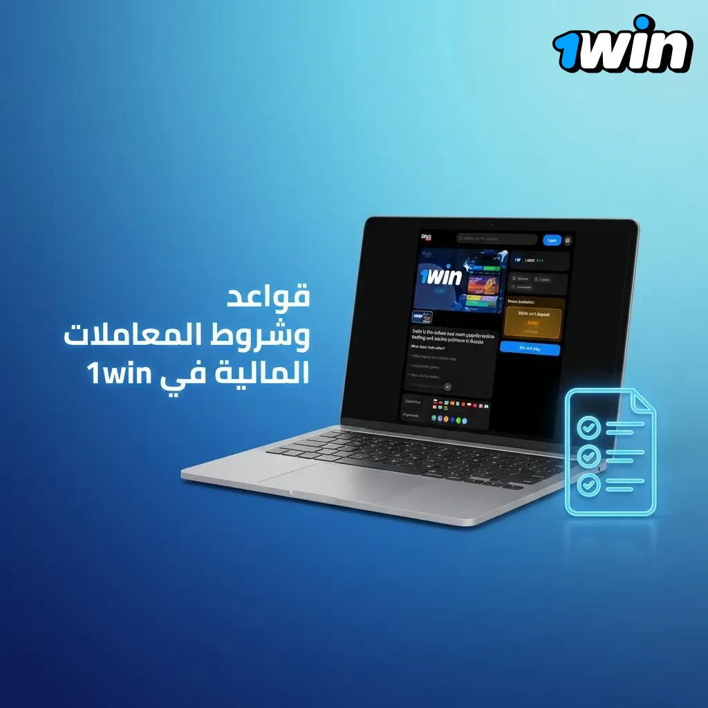 قواعد المعاملات المالية في 1win تشمل التحقق من الهوية ومتطلبات الرهان وحدود السحب لضمان الأمان