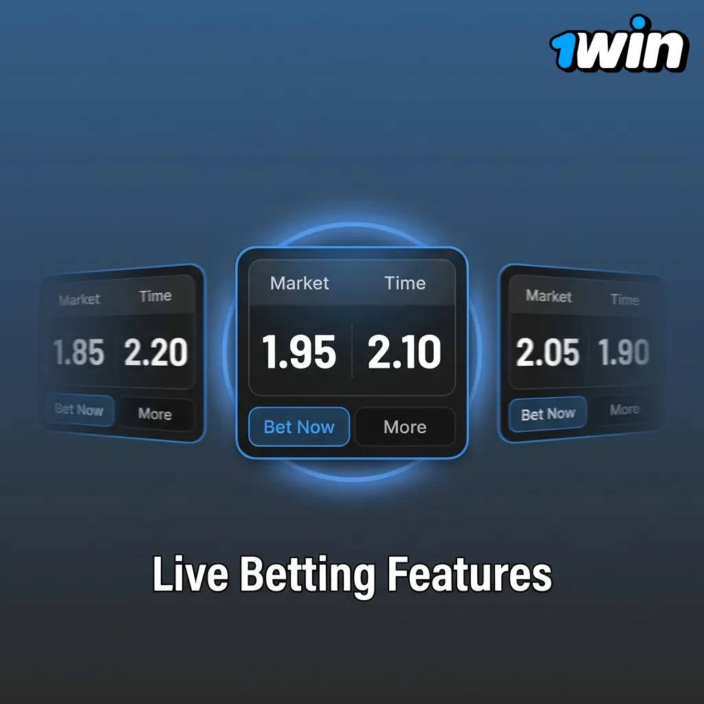 Live betting interface showing real-time odds, match statistics, and streaming for football, basketball, and tennis events.