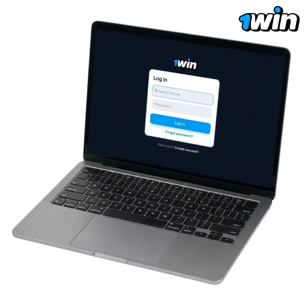 1win login page showing secure credential entry for Egyptian users to access sports betting and casino games