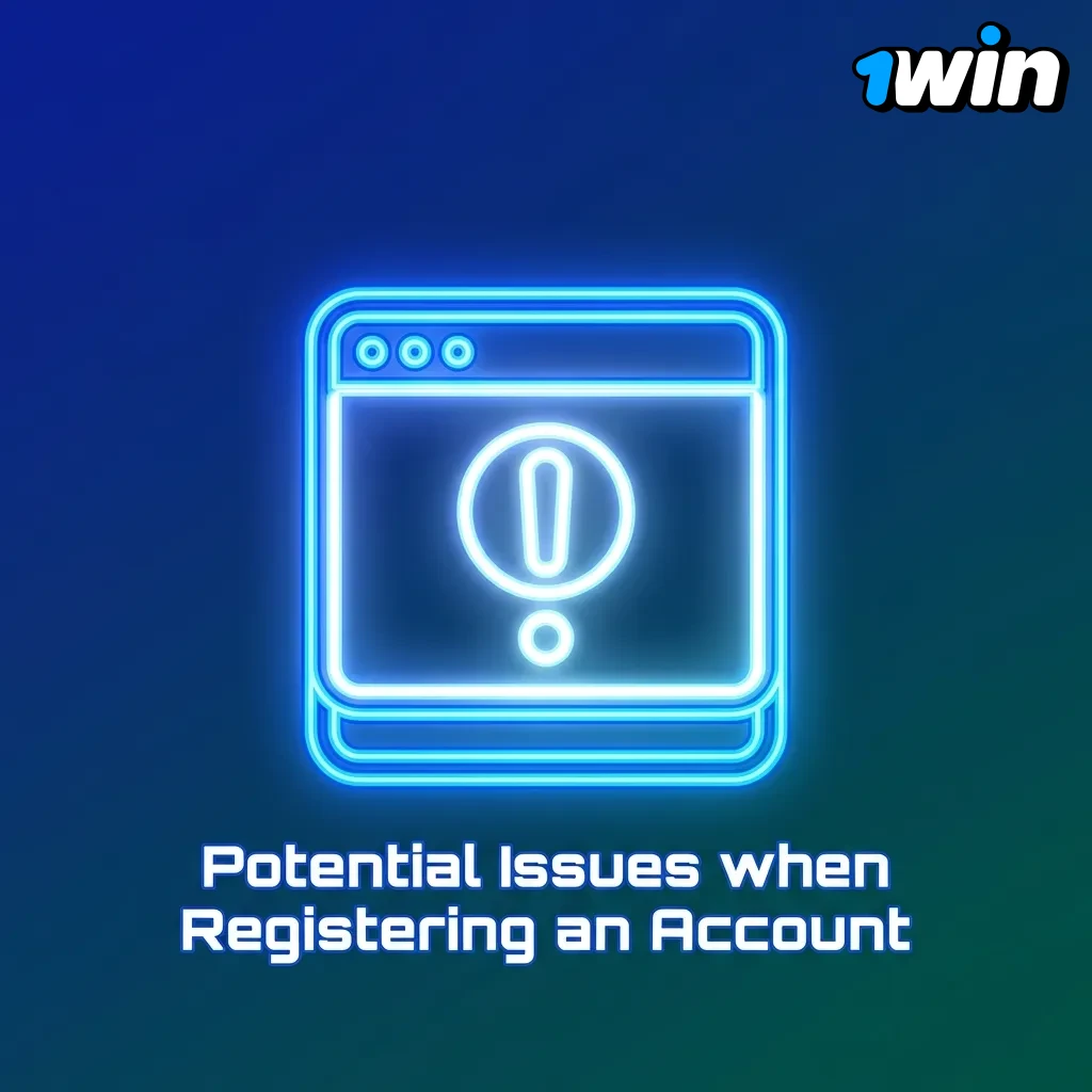 Troubleshooting guide showing common account registration problems and solutions for users experiencing technical difficulties