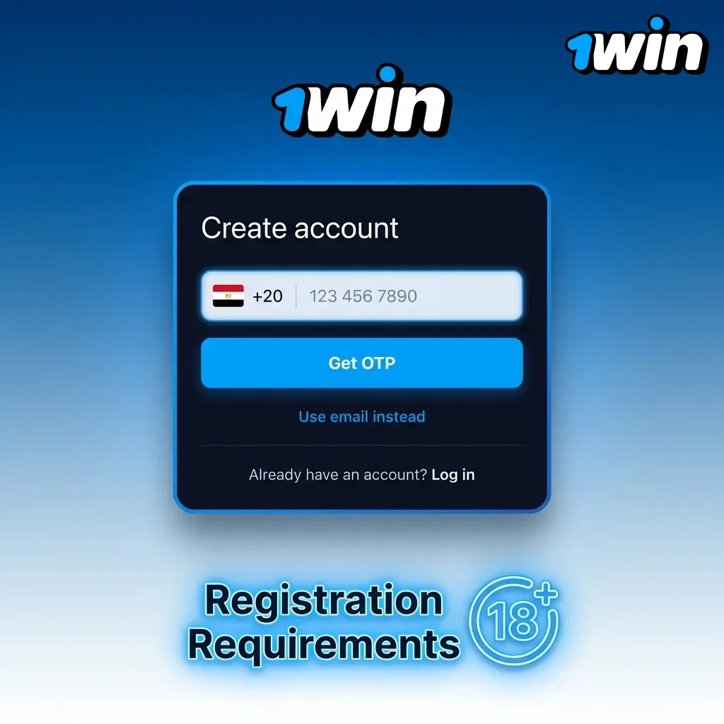Registration requirements for 1xBet Egypt including age limit, verification, and account rules for responsible gambling.