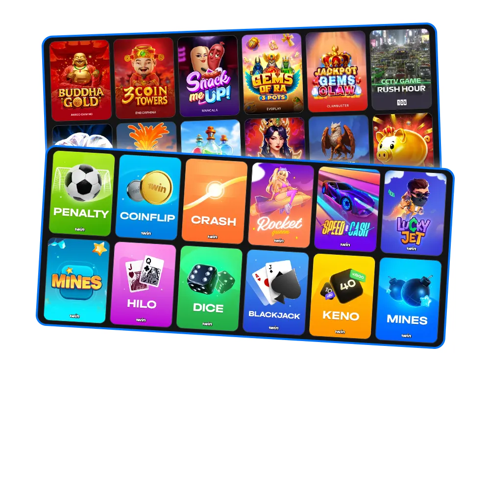 استمتع بآلاف ماكينات القمار والكازينو المباشر على منصة 1win.