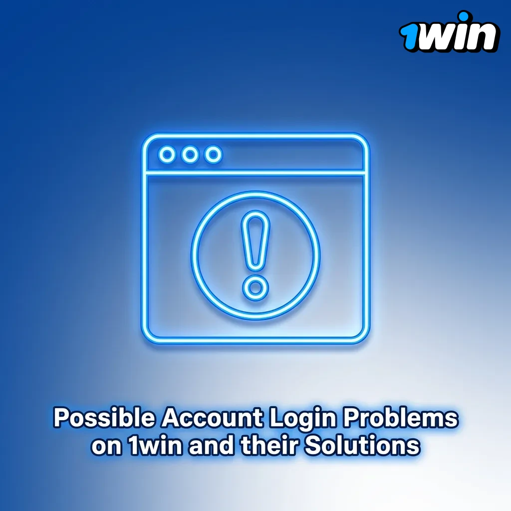 Table showing common 1win login problems like incorrect password, locked account, and page errors with step-by-step solutions.